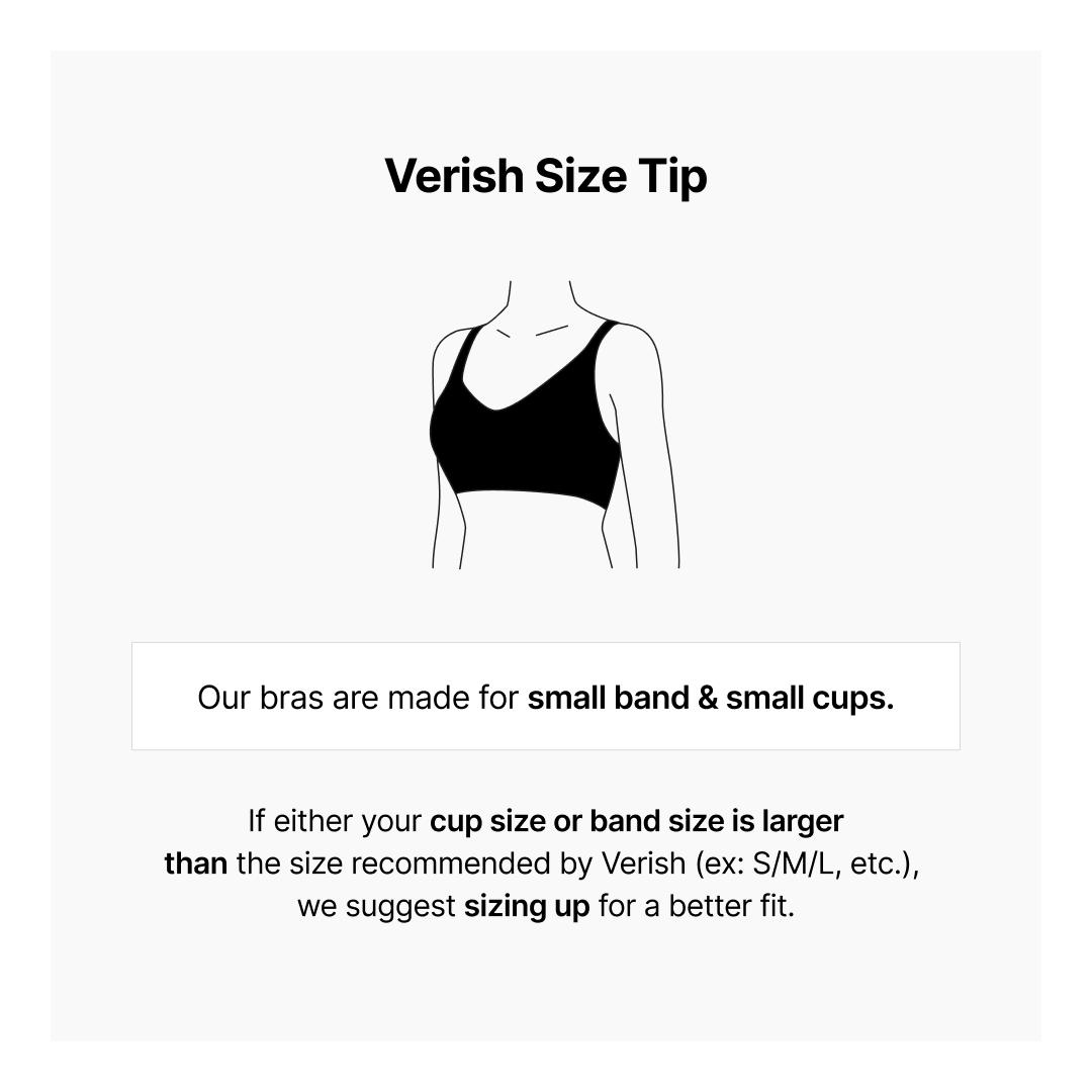[VERISH] Cool Fit Bra Volume No-Hook - SIZE UP RECOMMENDED - Korean Seamless Wire-Free Bralette Deep V - Comfortable Everyday Bra No Underwire for Women