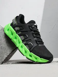 Men's Breathable Hollow Out Outdoor Casual Sports Shoes, Lightweight Shock Absorption, Comfortable Fit, Durable Anti-Slip, Daily Commute & Light Exercise