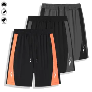 Men’s casual shorts, 3-piece set — suitable for gym workouts, training, cycling, outdoor hiking, swimming, comfortable wear, running, cool and breathable, moisture-wicking, ideal for everyday summer wear