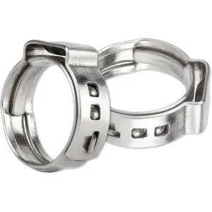1/2" PEX Pipe Clamps 25 count,  PEX Cinch Clamps Stainless Steel 304 Pinch Clamps for PEX Pipe Tubing Fitting Connections