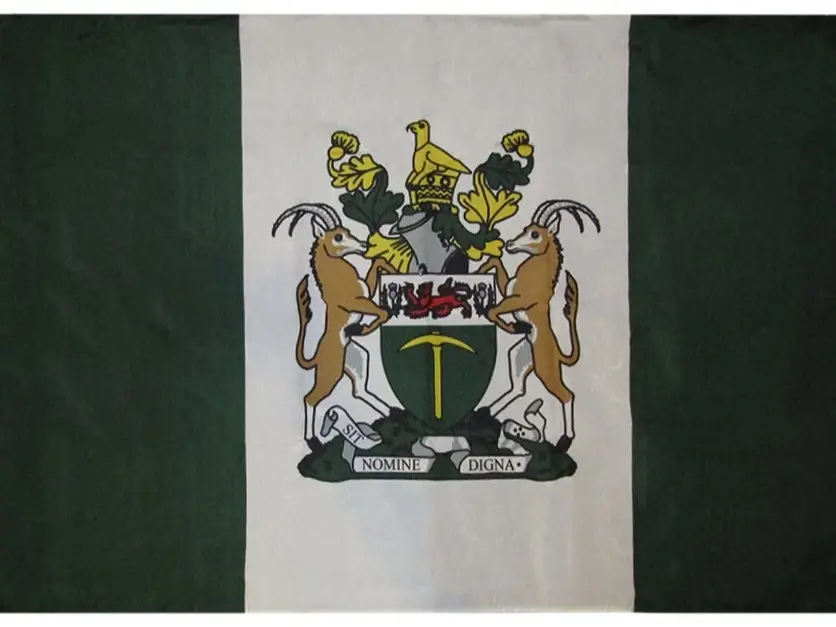 3x5 FT Rectangular Rhodesia Vintage Print Flag, 100D Oxford Polyester Outdoor Banner with Rough Texture, Brass Grommets, UV Block Protection for Historical Display (Home & Garden Decor)