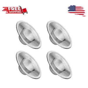4pcs Heavy Duty Stainless Steel Kitchen Sink Strainer, 2.75" Top / 1" Mesh