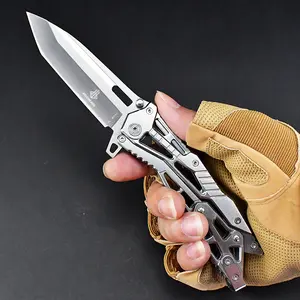 Portable Pocket Knife, Outdoor Folding Survival Tool, Self-Defense Camping Utility Blade, Compact Handheld Design for Easy Carrying, Folding Pocket Knives