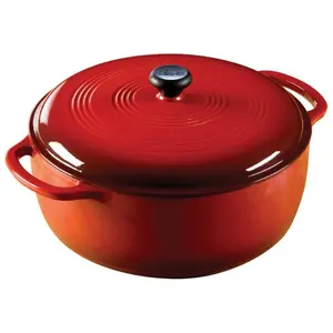 Lodge 7.5 Quart Island Spice Red Dutch Oven EC7D43