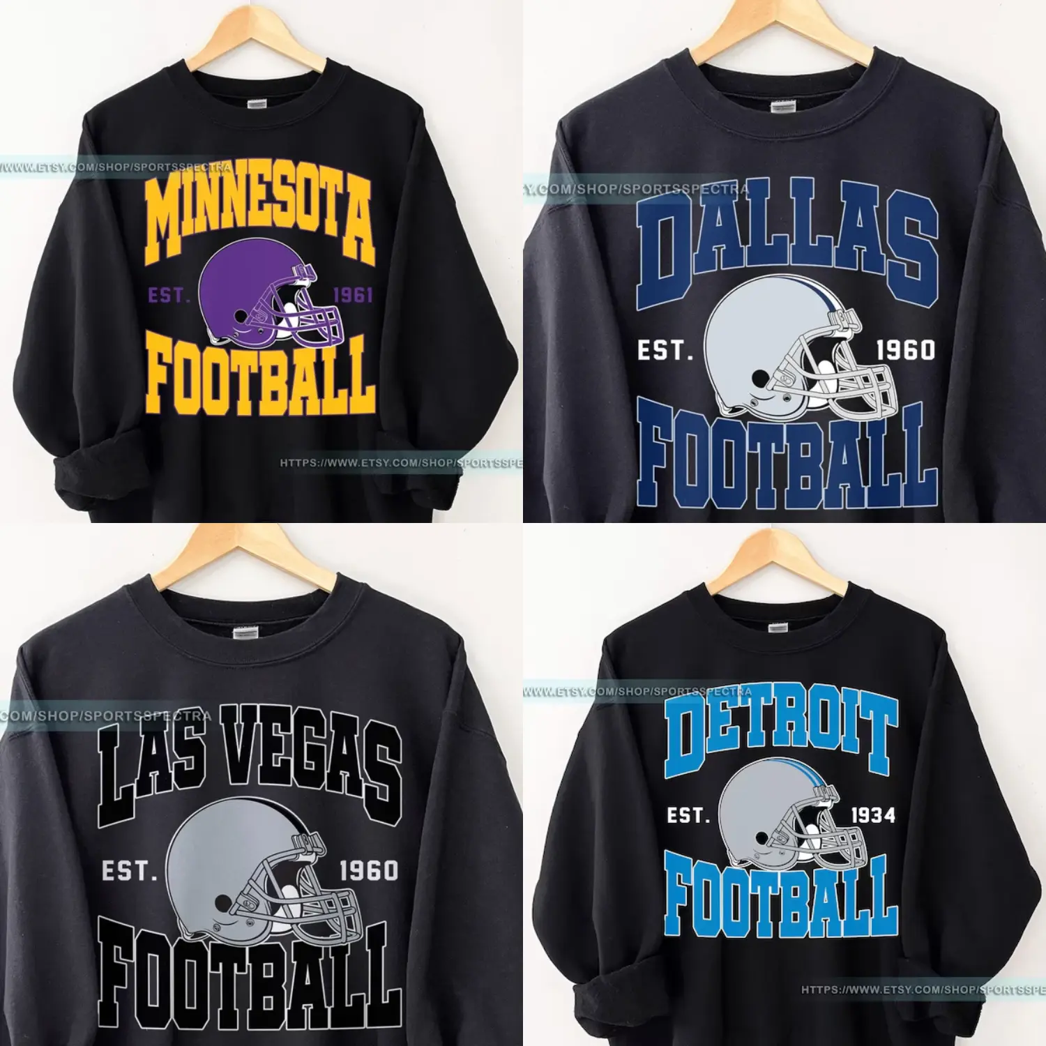Retro All Team Football Sweatshirt Menswear Womenswear, Vintage Crewneck Pullover, Classic Sunday Football Game Day Sports Apparel, Unisex Fan Gift For Fans