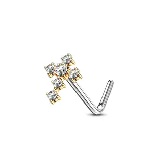 Cross Nose Stud
