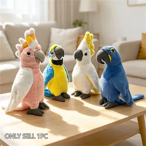 Plush Parrot Toy, Soft and Fluffy Stuffed Animal, Soft Huggable, Ideal for Home Decor, Kids Birthday, Valentine's Day, Mother's Day, Graduation, Wedding