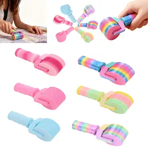 Gradual Solid Color 3D Diamond Painting Roller Tool, DIY Handmade Diamond Art Roller, Pressure Diamond Wheel Holder for Smooth Pressing, Diamond Art Tools