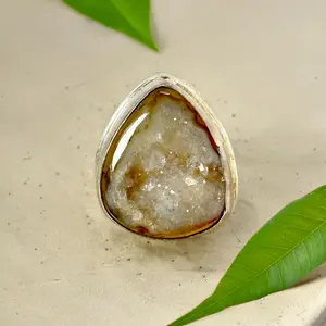 Agate Statement Ring, Unique Pieces/SZ.7