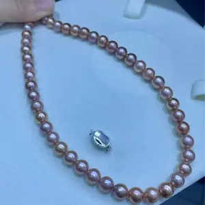 Natural-Luster Freshwater Pearl Design Necklace - Timeless New Year Gift for Relatives & Friends, Elegant Jewelry