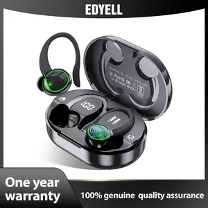 EDYELL C16 Open Ear Earbuds, Bluetooth 5.3 Wireless Headphones with IPX7 Waterproof, Comfortable Secure Fit for Running, Cycling, Office & Driving, Built-in Mic for Clear Calls