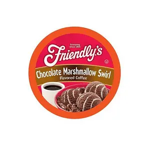 Two Rivers Coffee Friendly's Ice Cream Flavored Coffee Pods, Choc Marshmallow 40-Count