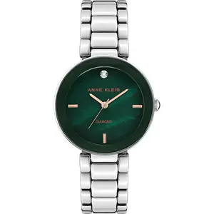 Anne Klein Genuine Diamond Dial Ladies Watch AK/1363GNSV
