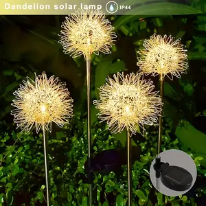 2pcs Dandelion Solar Garden Lights, LED Outdoor Solar Lights, Pathway Lawn Landscape Lights, Solar Flower Lights for Courtyard Walkways
