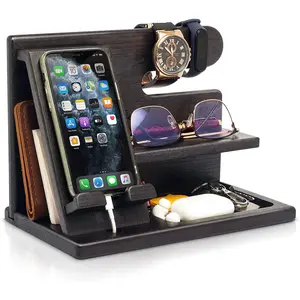 Phone Docking Station - Solid Wood
