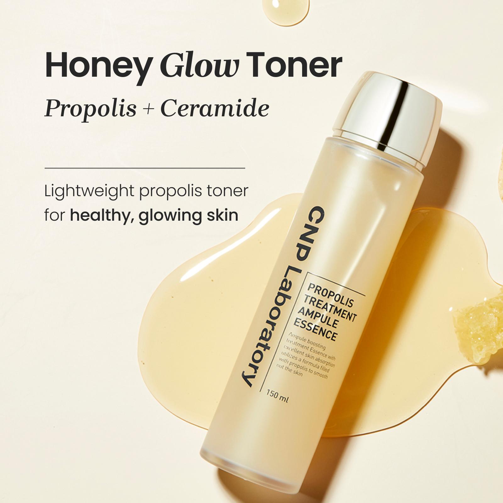 1+1 Propolis Energy Serum (35ml*2), Hydrating & Soothing with Manuka Honey, Hyaluronic Acid, Non-Sticky Glow for Sensitive Skin, Glass Skin, Korean Skincare