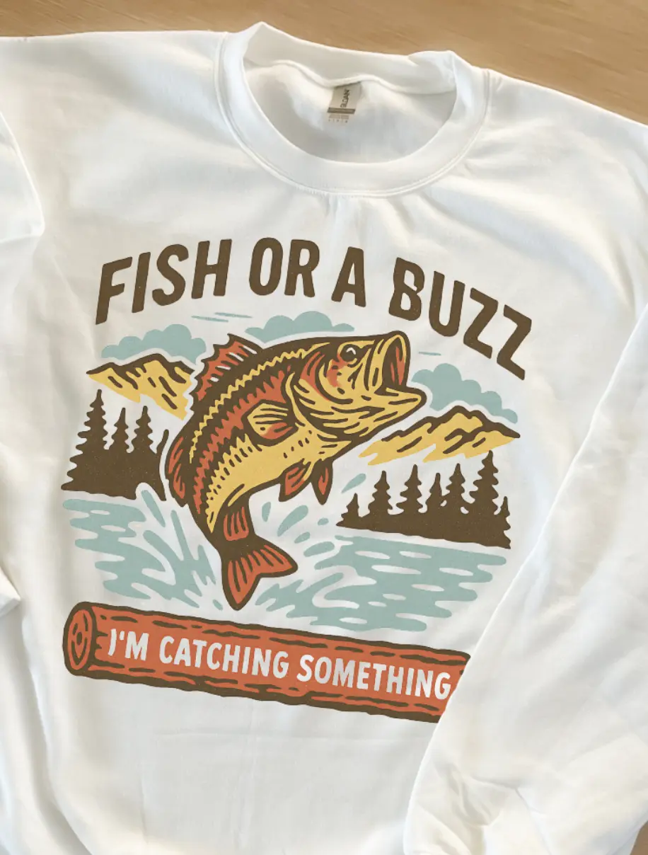 Men's Fish Or Buzz Graphic Tee