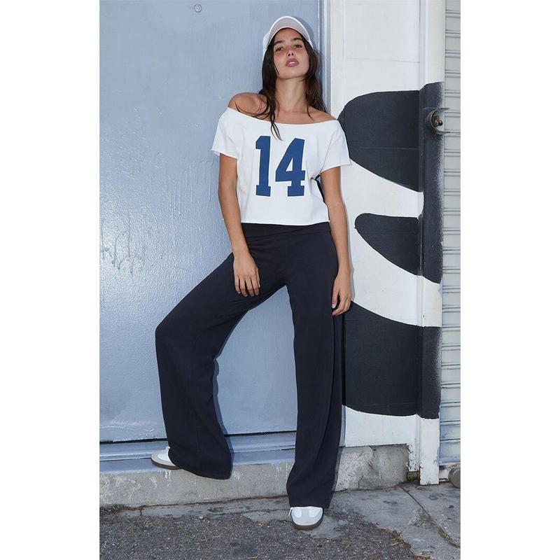 John Galt Women's Black Priscilla Flare Pants