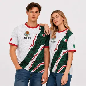 2026 Soccer Unisex T-Shirt with Multi Nation Flag Graphic, Mexico USA Portugal Canada Italy Inspired Print, Lightweight Quick Dry Casual Tee for Travel, Daily Wear and Social Outings