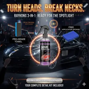 Car Paint Saver! 3-in-1 Coating Spray | Deep Clean, Shine & Polish, Hide Scratches, Protect Your Paint! premium car scratch remover kit Plastic Car Coating Renovation Spray