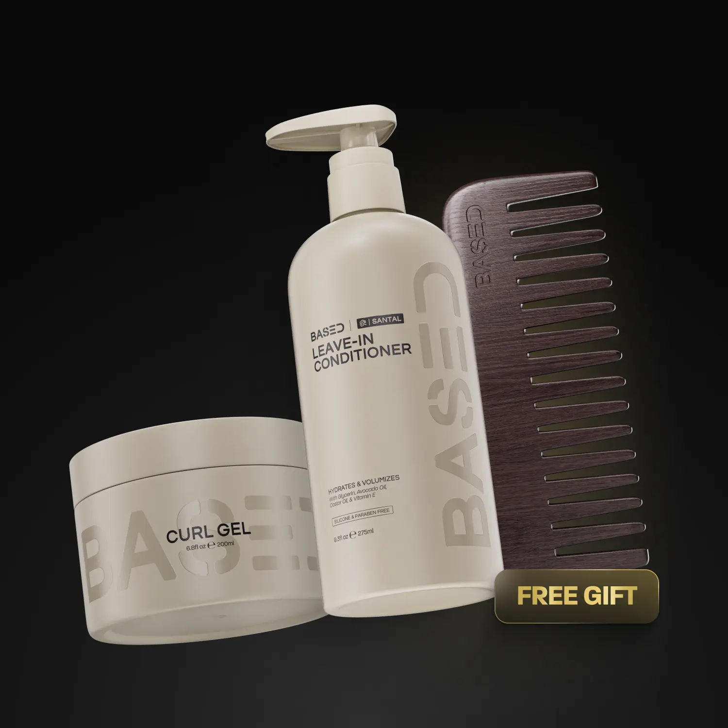 BASED Hydration & Hold Duo | Curl Gel + Leave-In Conditioner