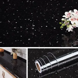 Galaxy Black Granite Contact Paper for Countertops  Marble Countertop Peel and Stick Counter Top Covers Kitchen Wallpaper Self Adhesive Desk Vinyl Wrap Bathroom Sticker 15.8x78.8