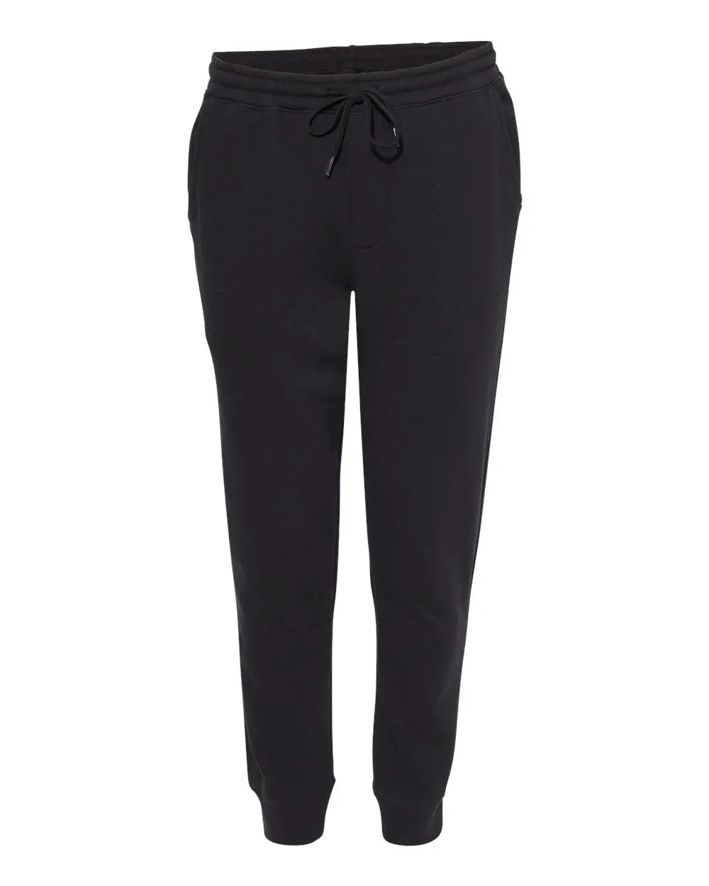 Customize Your Own Joggers on the Live - Unisex All Seasons Crewneck Black Joggers with Optional Design or Name