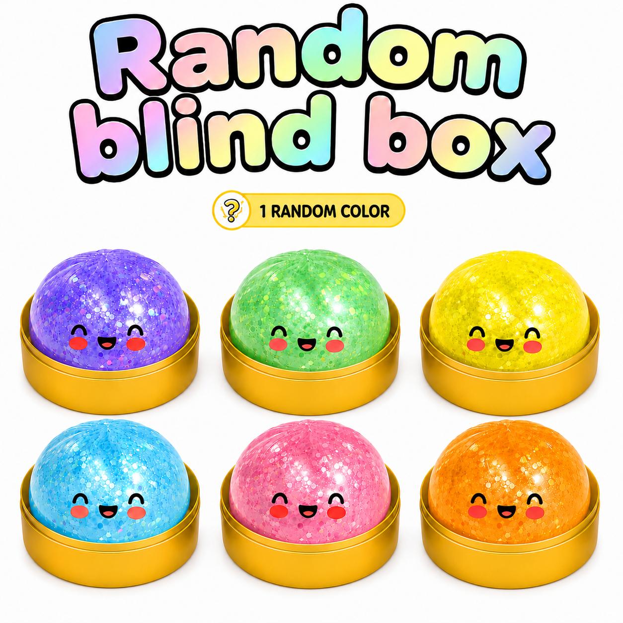 2026 Glitter Dumpling Squishy Blind Box - Soft Steamed Bun Fidget Toy, Random Color Sensory Squeeze Item, Collectible Cartoon Squishy Dumpling Stress Relief Toys for Kids, Creative Unwind & Sensory Activities Tool