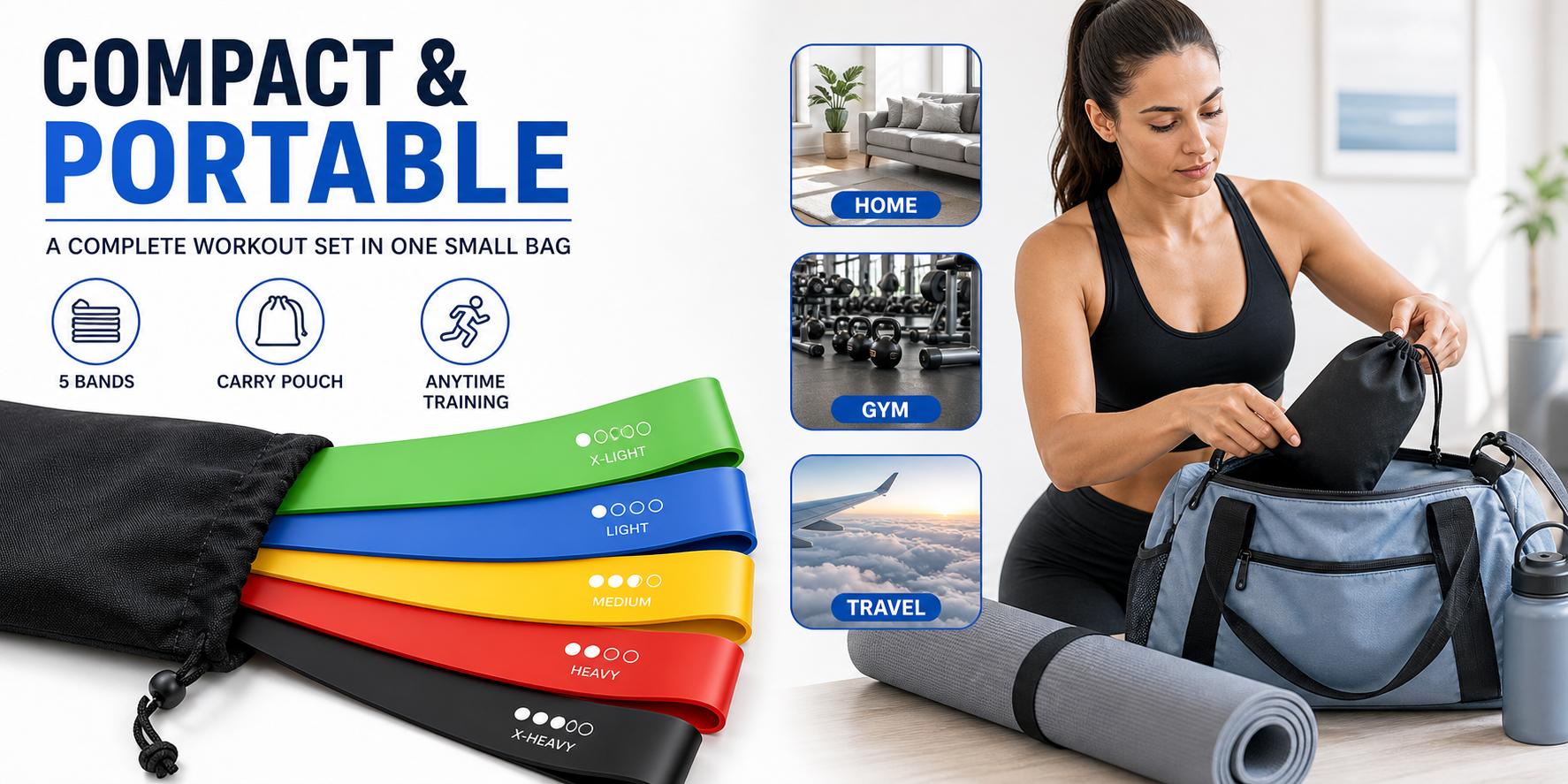 Fittest Pro Adjustable Fabric Stretching Bands - Portable Fitness Accessories for Legs & Butt, Ideal for Resistance Band Workout Fittest Pro Adjustable Fabric Stretching Bands - Portable Fitness Accessories for Legs & Butt, Ideal for Resistance Band Workout