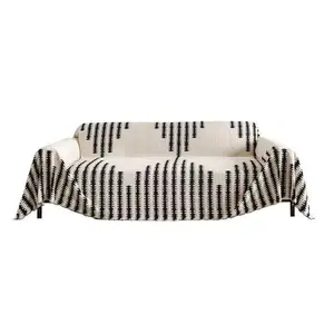 Non Slip Plush Sofa Cover for Couch, Soft Stretch Slipcover Protector for 1 2 3 Seater Sofa, Warm Durable Furniture Cover, Easy Fit Elastic Couch Cover for Living Room Home Decor Pet Friendly