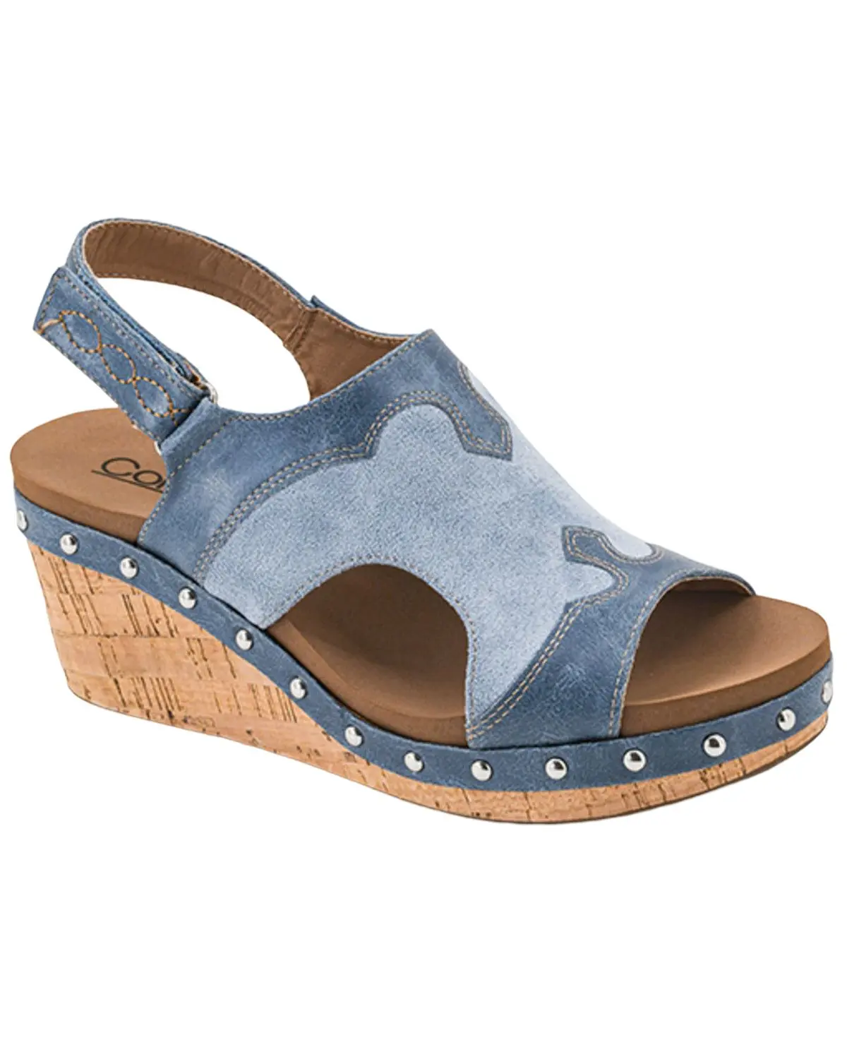 Corkys Women's Women'S Hey Stranger Wedge Sandals - 41-0853-Ocea