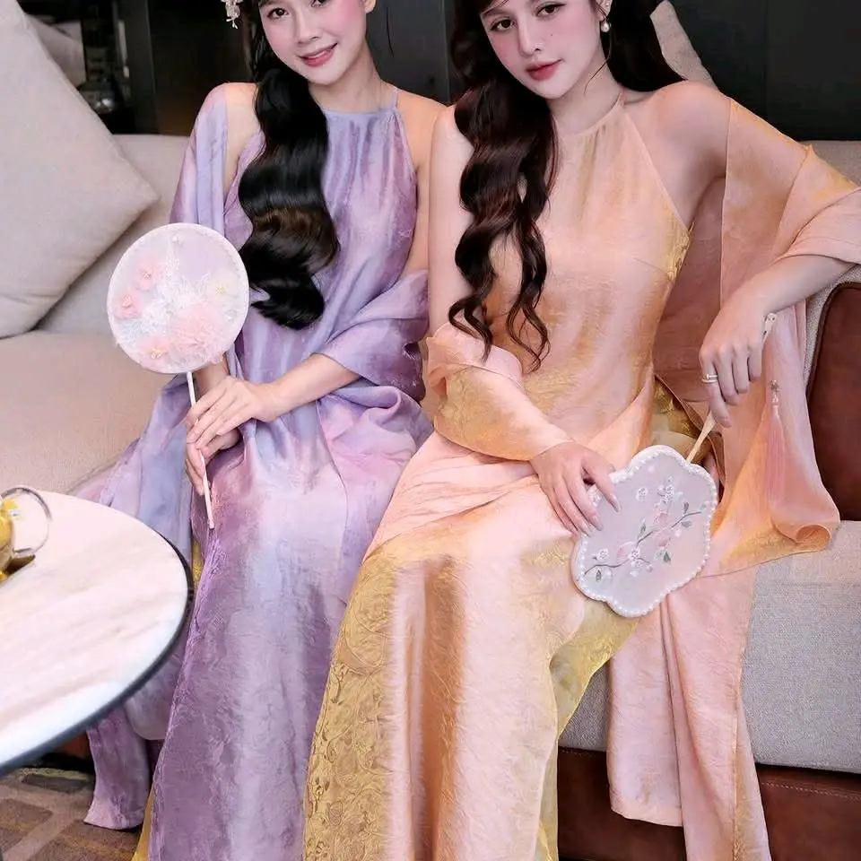 Áo Dài Cách Tân TT12 ( Vietnamese Size ) / Women Áo Dài / Wedding Party Ao Dai / Girl Ao Dai / Luna Ao Dai / Áo Dài Tết