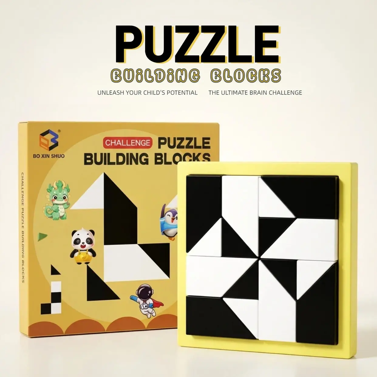 Hiding Blocks Puzzle Building Block Set 16PCS - 365 Challenging Levels |  The STEM Puzzle Gift That Builds 3D Thinking Logic & Problem Solving | Eco-friendly ABS Plastic | Endless Creative Play for All Ages as the Perfect Educational Gift |Back To School