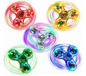 5 Pack Fidget Spinner, Light Up Fidget Spinners for Kids-Glow in The Dark Fidget Toy Party Favors Goodie Bag Stuffers Classroom Prizes