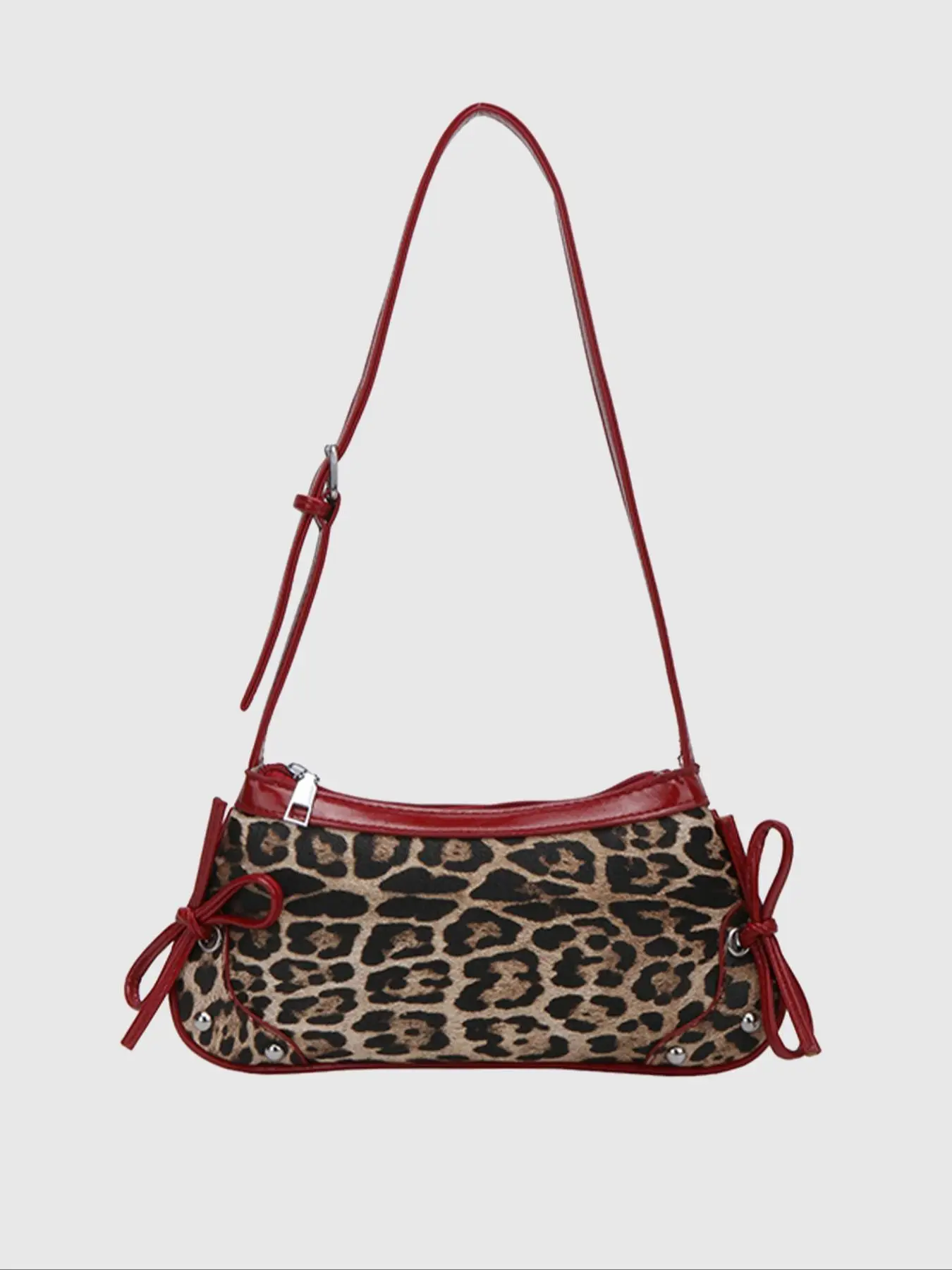 Women's Fashionable Leopard Print Bow Decor Crossbody Bag, Casual Versatile Shoulder Bag for Daily Used, Trendy All-match Bag for Commute, Work, Trave