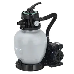 GARVEE High-Efficiency Pool Sand Filter Pump System – 13" /16'' /Inground Pool Pump Replacement –3/4HP 1HP 3435GPH or  – 7-Way Valve & Strainer Basket – Complete Combo Set