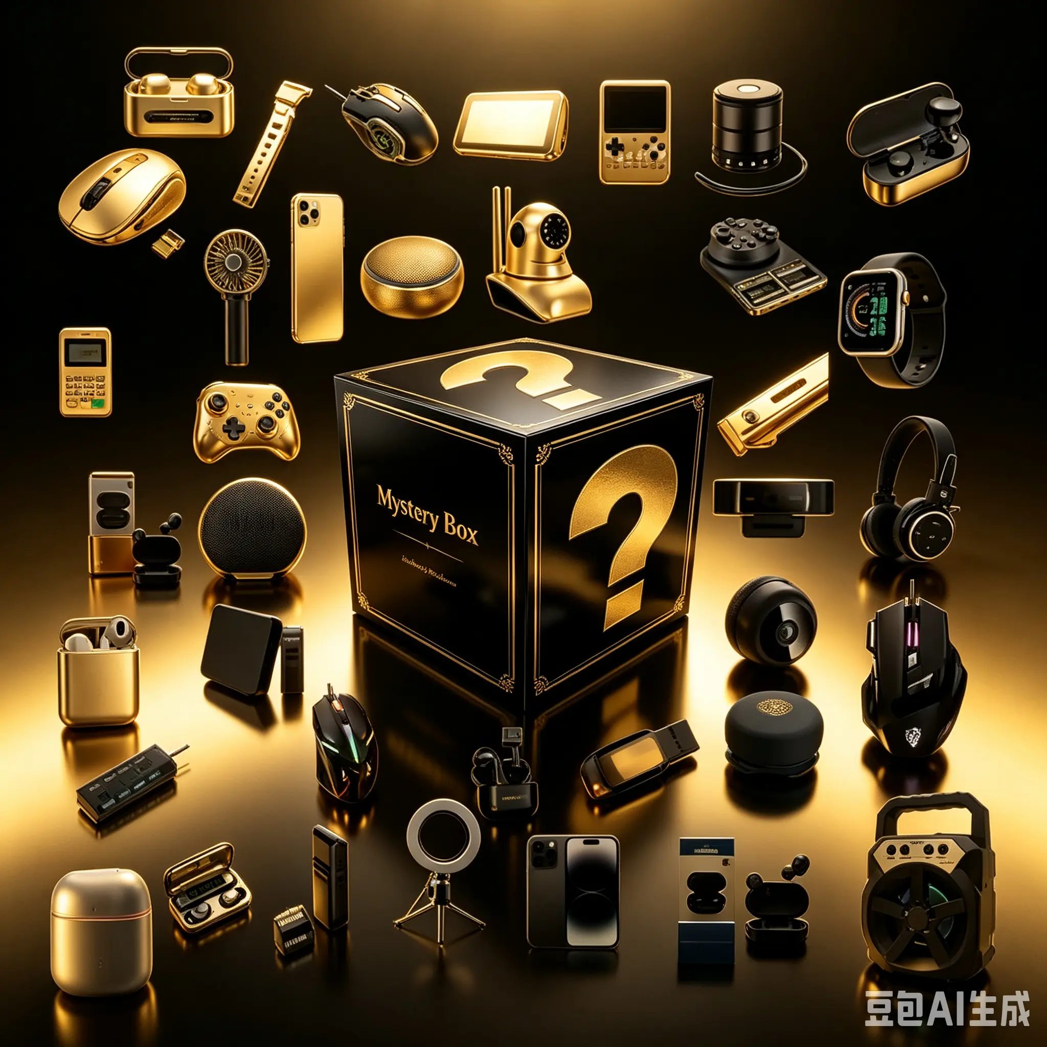 High-End Tech Mystery Box – Random Laptops, Headsets, Power Banks, Mechanical Keyboards & More 3C Gadgets Inside!