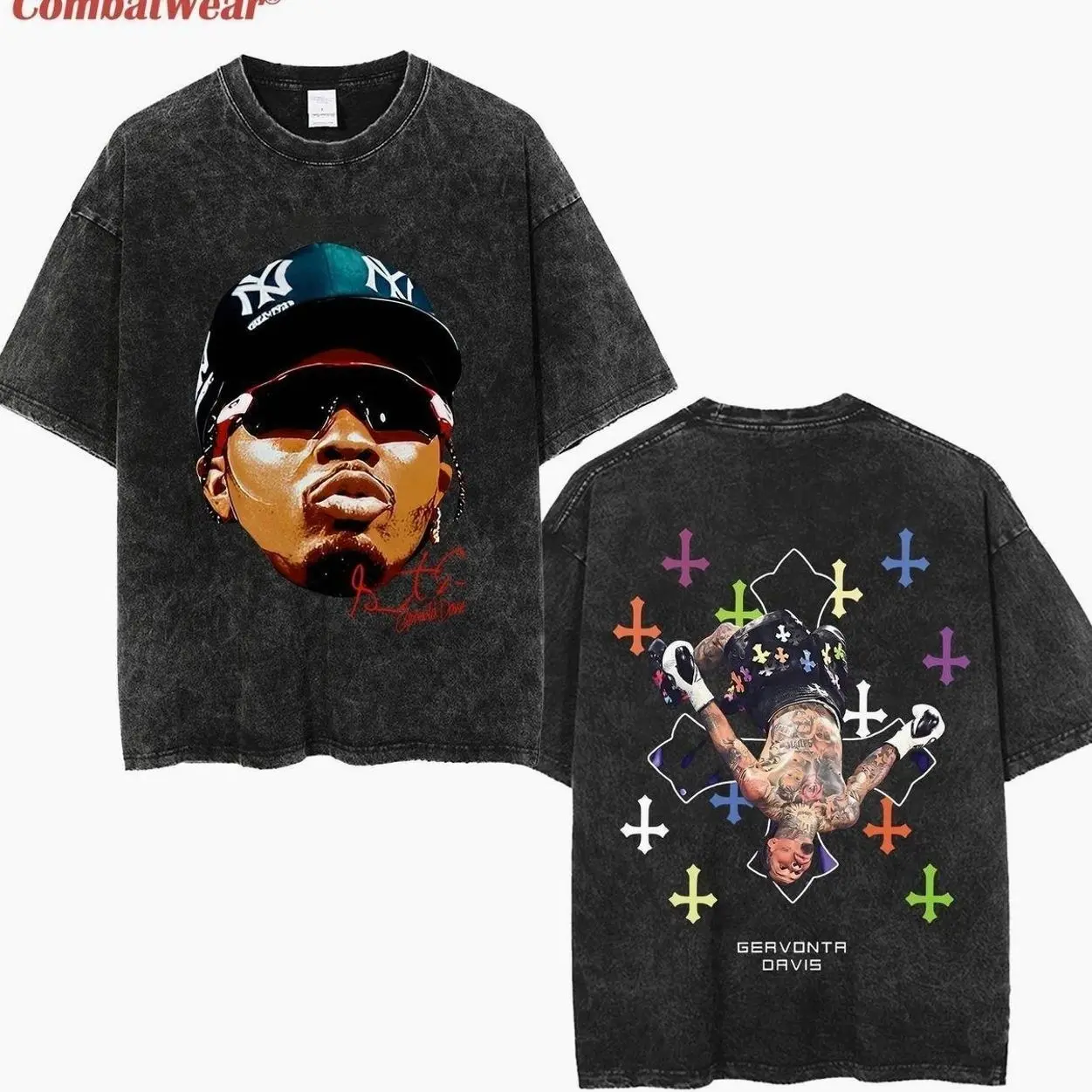 Gervonta Davis Acid Wash T-Shirt, Tank Davis Vintage T-Shirt, Boxing Washed Tee, Gift for Fighters, Gift for Boxer  F1Q