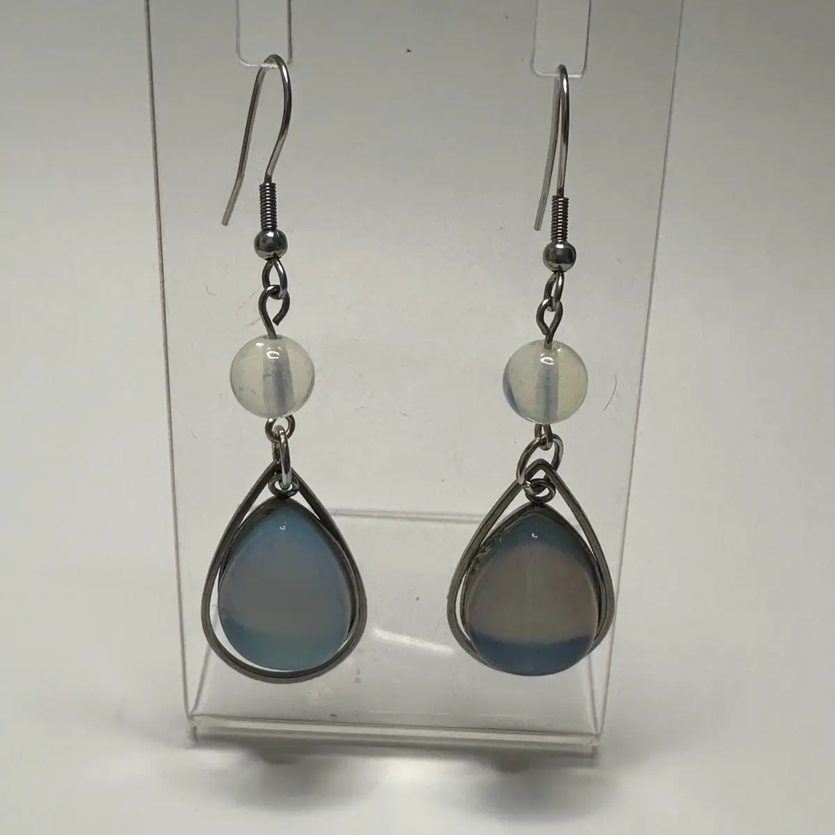 Opalite teardrop earrings