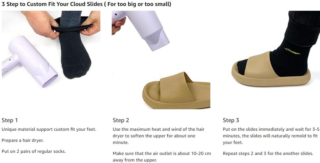 Cloud Slippers for Women and Men, Super Soft with Anti-Skid Sole. These ultra-comfortable, thick sole slides are perfect for indoor and outdoor use, providing ultimate comfort, support, and slip resistance. Ideal for lounging, beach trips, and showers.