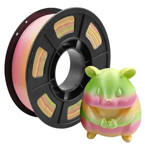 Silk PLA Filament 1.75mm, 3D Printer Filament 250g (0.55lbs) Spool, Smooth and Silky Texture 3D Printing Filament, Dimensional Accuracy +/- 0.02mm