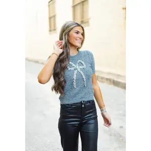 The Perfect Tie Sweater Top-FINAL SALE-