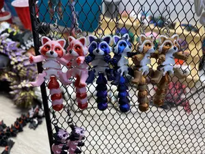 3D Printed Racoon Earrings