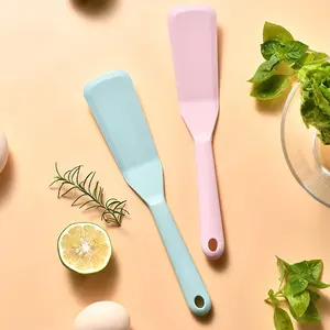 Silicone Serving Spoon Silicone Transfer Spatula Integrated Frying Spatula Kitchen Cooking Stirring Utensil Non-Stick Cookware Multifunctional Spatula Spoon