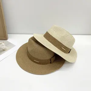 Summer Fashion Casual Panama Straw Hat Outdoor Beach Travel Sun Protection Jazz Straw Hat