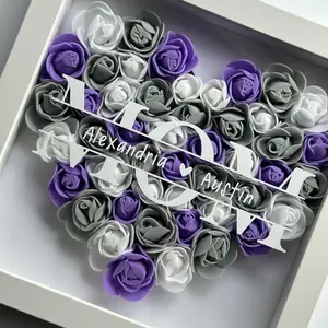 personalized “MOM” shadow box
