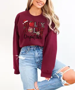Holly Jolly Dispatcher Christmas Sweatshirt – Funny Holiday Pullover – Cozy Gag Gift for 911 Operators & Comms Crews
