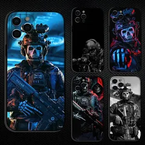C-COD C-Call Of D-Duty Ghosts Phone Case For iPhone 17 Air 16 15 14 13 12 Pro Max Plus, Others Soft Black Cover