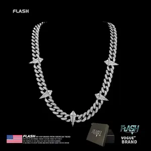 Flash Black Panther Cuban Chain for Men and Women, Hip Hop Jewelry, Rapper Necklace, Jewelry Box, Ideal Anniversary Gift, Birthday Gift