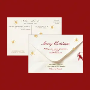 Merry Letter Christmas Postcard – Set of 40